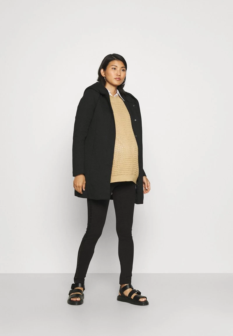 ONLY MATERNITY Donna OLMSEDONA LIGHT COAT - Cappotto Invernale - Black 4 ONLY MATERNITY Donna OLMSEDONA LIGHT COAT - Cappotto Invernale - Black - immagine 2