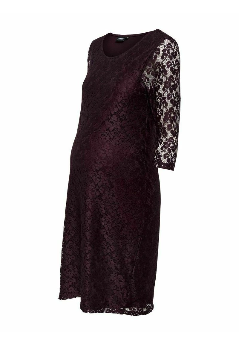 ONLY MATERNITY Donna KLEID SPITZE - Vestito Lungo - Winetasting 5 ONLY MATERNITY Donna KLEID SPITZE - Vestito Lungo - Winetasting - immagine 3