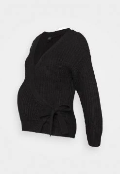 ONLY MATERNITY Donna OLMBREDA WRAP - Cardigan - Black