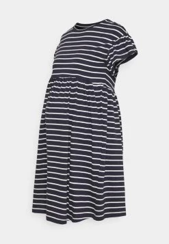 ONLY MATERNITY Donna OLMMAY NEW LIFE CUTLINE DRESS - Vestito Di Maglina - Night Sky/white