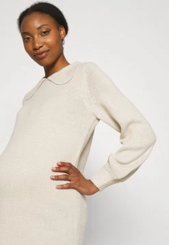 ONLY MATERNITY Donna OLMLEXA COLLAR DRESS - Abito In Maglia - Pumice Stone -Negozio al dettaglio ONLY MATERNITY 13d6886f7f23457db8c0a1a1348a80ad