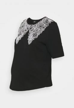 ONLY MATERNITY Donna OLMCOLLIE LIFE COLLAR - T-shirt Con Stampa - Black -Negozio al dettaglio ONLY MATERNITY 15551c06061f48c982e7deefb9c5f10c