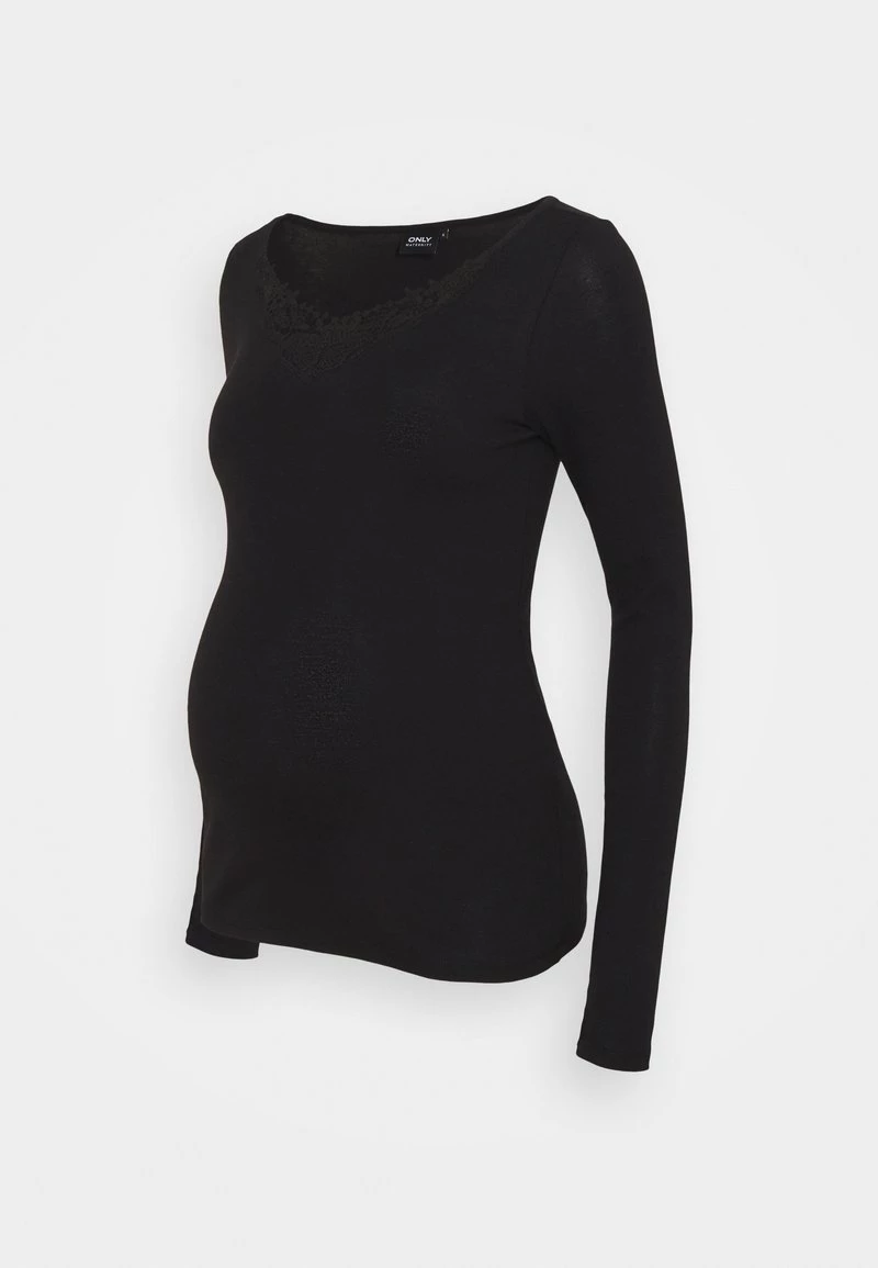 ONLY MATERNITY Donna OLMKIRA LIFE - Maglietta A Manica Lunga - Black 3 ONLY MATERNITY Donna OLMKIRA LIFE - Maglietta A Manica Lunga - Black