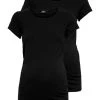 ONLY MATERNITY Donna OLMLOVELY LIFE ONECK 2 PACK - T-shirt Basic - Black 1 ONLY MATERNITY Donna OLMLOVELY LIFE ONECK 2 PACK - T-shirt Basic - Black -Negozio al dettaglio ONLY MATERNITY 18fd1a3b5b634941b9b51cbfc8a79646