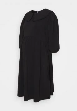 ONLY MATERNITY Donna OLMLIVE LOVE COLLAR DRESS - Vestito Di Maglina - Black