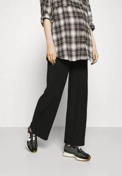 ONLY MATERNITY Donna OLMNELLA WIDE PANT - Pantaloni - Black