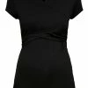 ONLY MATERNITY Donna OLMLISA MATERNITY WRAP - T-shirt Basic - Black -Negozio al dettaglio ONLY MATERNITY 23425e3cf95142f08653908f7835bf00
