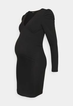 ONLY MATERNITY Donna OLMMONNA DEEP V-NECK DRESS - Vestito Di Maglina - Black -Negozio al dettaglio ONLY MATERNITY 2b2b1d3da1874267b6a51bfdb2fed24d