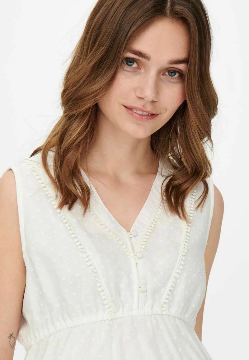 ONLY MATERNITY Donna ÄRMELLOS - Camicetta - White 7 ONLY MATERNITY Donna ÄRMELLOS - Camicetta - White - immagine 5