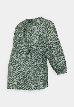 ONLY MATERNITY Donna OLMLUCIA WRAP - Camicetta - Dark Ivy