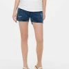 ONLY MATERNITY Donna MAMA HIGH WAIST - Shorts Di Jeans - Medium Blue Denim