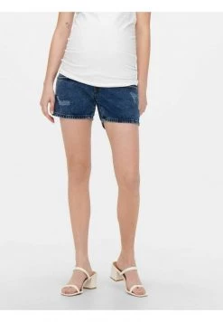 ONLY MATERNITY Donna MAMA HIGH WAIST - Shorts Di Jeans - Medium Blue Denim