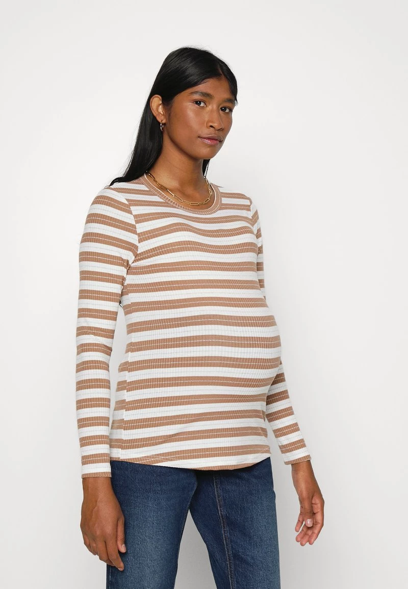 ONLY MATERNITY Donna OLMVILLA ONECK BOX - Maglietta A Manica Lunga - Cloud Dancer 3 ONLY MATERNITY Donna OLMVILLA ONECK BOX - Maglietta A Manica Lunga - Cloud Dancer