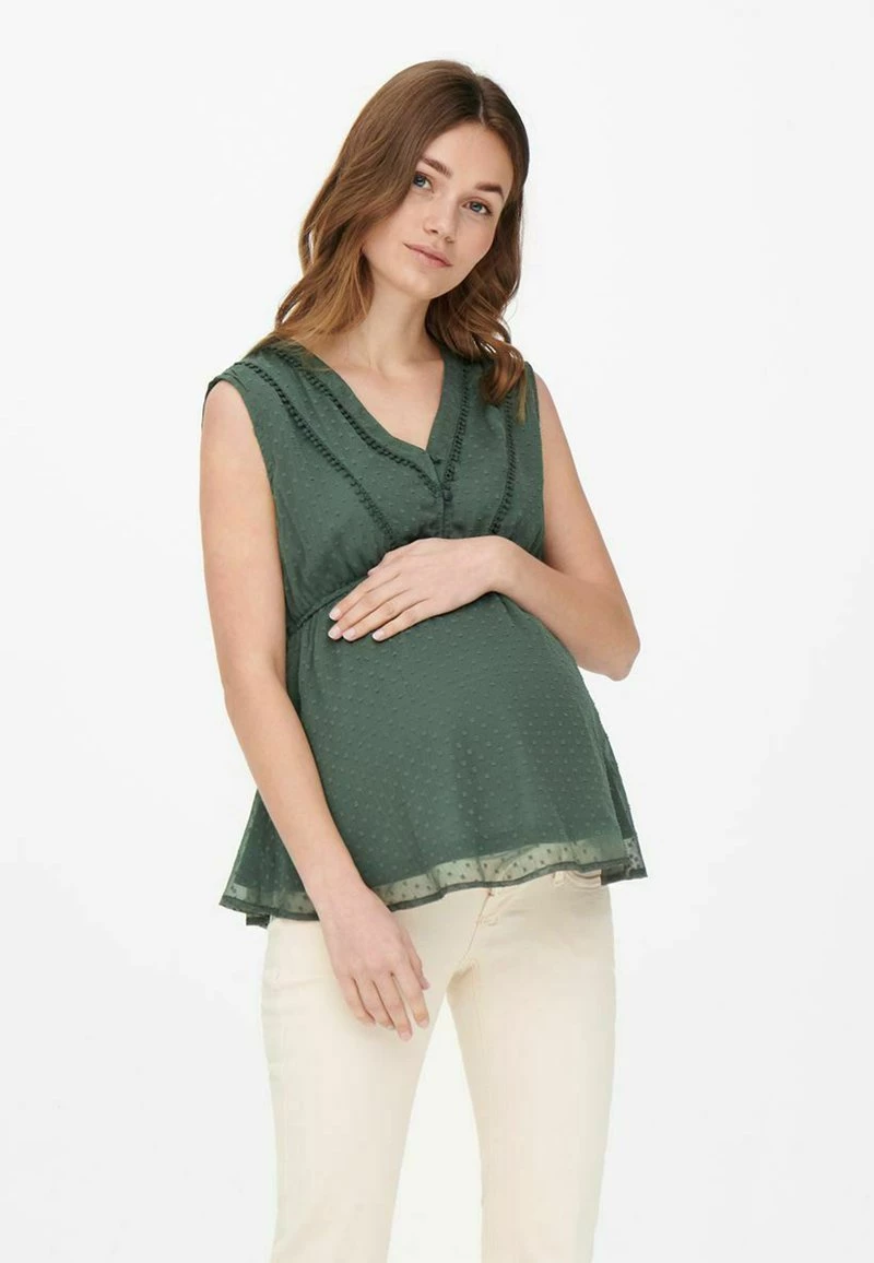 ONLY MATERNITY Donna ÄRMELLOS - Camicetta - Balsam Green 3 ONLY MATERNITY Donna ÄRMELLOS - Camicetta - Balsam Green