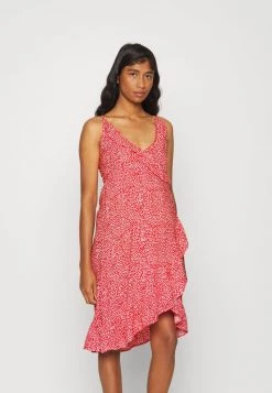 ONLY MATERNITY Donna OLMNOVA LIFE STRAP WRAP DRESS - Vestito Estivo - High Risk Red