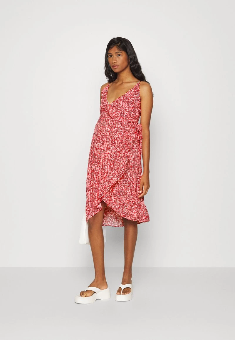 ONLY MATERNITY Donna OLMNOVA LIFE STRAP WRAP DRESS - Vestito Estivo - High Risk Red 4 ONLY MATERNITY Donna OLMNOVA LIFE STRAP WRAP DRESS - Vestito Estivo - High Risk Red - immagine 2