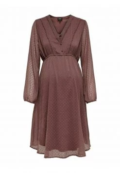 ONLY MATERNITY Donna OLMBETTINA LIFE DOT - Vestito Elegante - Rose Taupe
