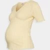 ONLY MATERNITY Donna OLMIBI V NECK - Top - Straw -Negozio al dettaglio ONLY MATERNITY 5bf49ea0d62a485e8bfda11847619267