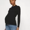ONLY MATERNITY Donna OLMSARAH POLO - Maglione - Black -Negozio al dettaglio ONLY MATERNITY 617ff0839e5b456993b5b39ba06a85d4