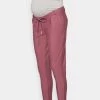 ONLY MATERNITY Donna OLMPOPTRASH CLASSIC PANT - Pantaloni - Rose Brown
