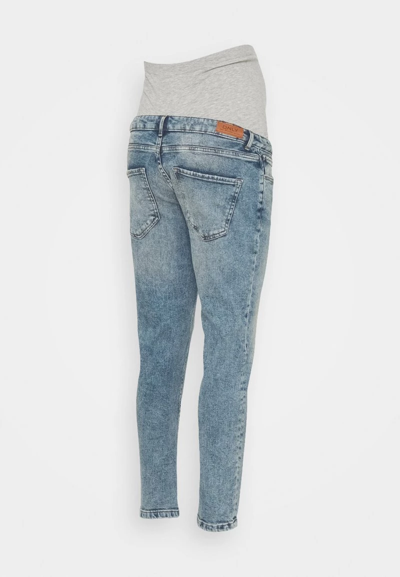 ONLY MATERNITY Donna OLMENEDA MOM MATERNITY - Jeans Slim Fit - Light Blue Denim 4 ONLY MATERNITY Donna OLMENEDA MOM MATERNITY - Jeans Slim Fit - Light Blue Denim - immagine 2