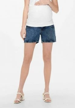 ONLY MATERNITY Donna Shorts Di Jeans - Light Blue Denim