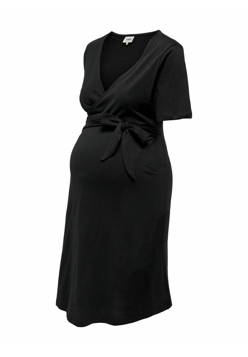 ONLY MATERNITY Donna OLMMAY WRAP DRESS - Vestito Di Maglina - Black 4 ONLY MATERNITY Donna OLMMAY WRAP DRESS - Vestito Di Maglina - Black - immagine 2