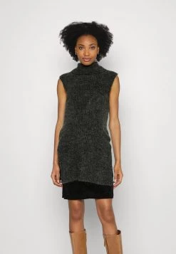 ONLY MATERNITY Donna OLMCORA LONG ROLLNECK - Maglione - Dark Grey Melange