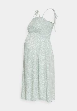 ONLY MATERNITY Donna OLMZALLY LIFE SINGLET DRESS - Vestito Estivo - Chinois Green
