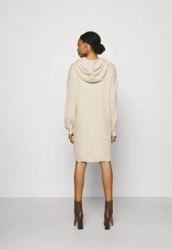 ONLY MATERNITY Donna OLMKARINNA LONG HOOD DRESS - Abito In Maglia - Pumice Stone -Negozio al dettaglio ONLY MATERNITY 7313257f0b1449cda6dda714715cb889