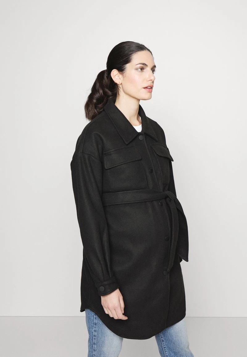 ONLY MATERNITY Donna OLMDAWN SHACKET - Cappotto Classico - Black 3 ONLY MATERNITY Donna OLMDAWN SHACKET - Cappotto Classico - Black