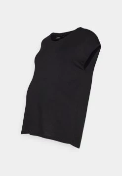 ONLY MATERNITY Donna OLMWILMAS 2 PACK - T-shirt Basic - Black