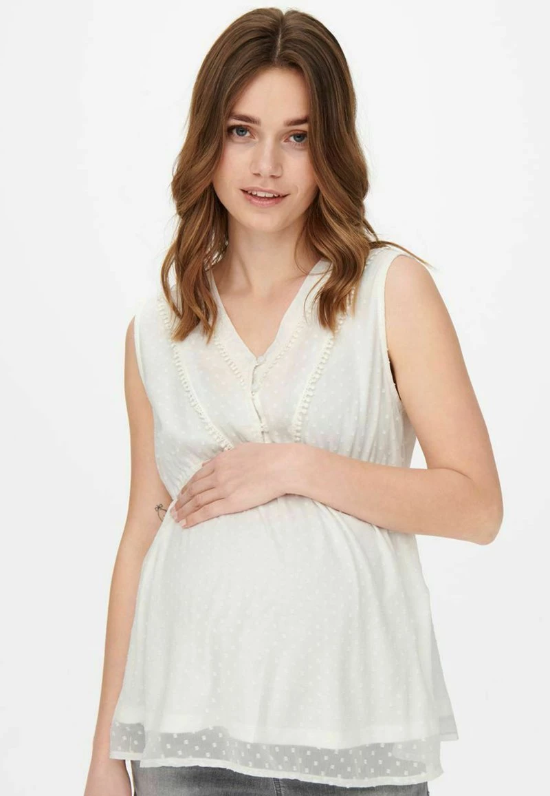 ONLY MATERNITY Donna ÄRMELLOS - Camicetta - White 3 ONLY MATERNITY Donna ÄRMELLOS - Camicetta - White