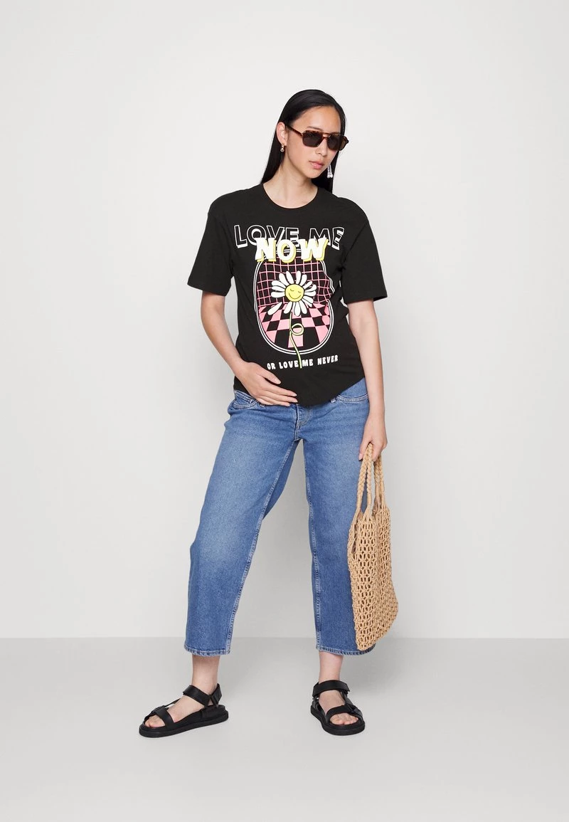 ONLY MATERNITY Donna OLMFENJA BLOOM - T-shirt Con Stampa - Black 4 ONLY MATERNITY Donna OLMFENJA BLOOM - T-shirt Con Stampa - Black - immagine 2