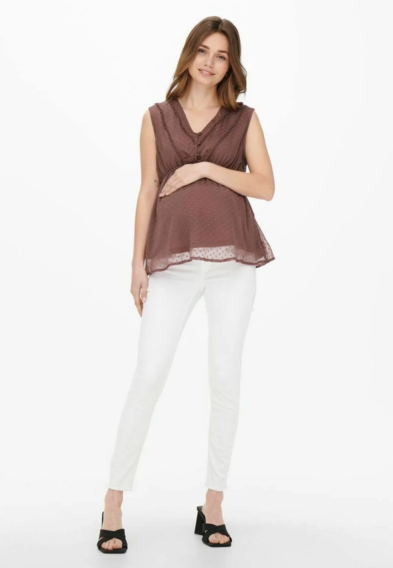 ONLY MATERNITY Donna ÄRMELLOS - Camicetta - Rose Taupe 4 ONLY MATERNITY Donna ÄRMELLOS - Camicetta - Rose Taupe - immagine 2