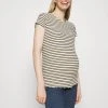 ONLY MATERNITY Donna OLMEMMA STRIPE - T-shirt Con Stampa - Cloud Dancer/blue/yellow -Negozio al dettaglio ONLY MATERNITY 82e3c1ee144f4198928903492f9e65ef