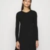 ONLY MATERNITY Donna OLMALMA O-NECK DRESS - Abito In Maglia - Black