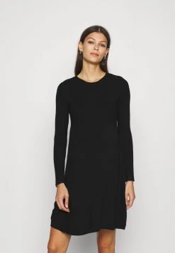 ONLY MATERNITY Donna OLMALMA O-NECK DRESS - Abito In Maglia - Black