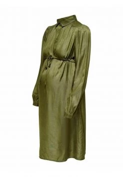 ONLY MATERNITY Donna LANGARM - Abito A Camicia - Khaki