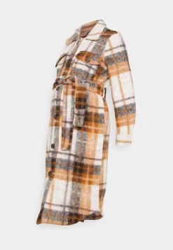 ONLY MATERNITY Donna OLMDAVINA LONG BELTED SHACKET - Cappotto Classico - Black