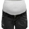 ONLY MATERNITY Donna Shorts Di Jeans - Black Denim -Negozio al dettaglio ONLY MATERNITY 8c5a56021eb94721a389581d92799679