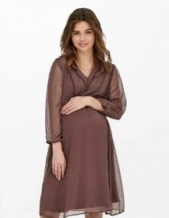 ONLY MATERNITY Donna MAMA - Vestito Estivo - Rose Taupe