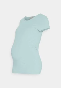 ONLY MATERNITY Donna OLMLOVELY ONECK - T-shirt Basic - Pastel Turquoise -Negozio al dettaglio ONLY MATERNITY 8ecb4624309447d5a82a558be3247538