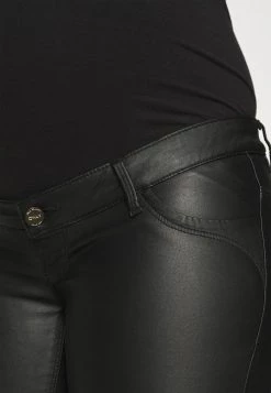 ONLY MATERNITY Donna OLMKENDELL COATED - Pantaloni - Black -Negozio al dettaglio ONLY MATERNITY 913f250f96334dd3a7bdff0230e7b897