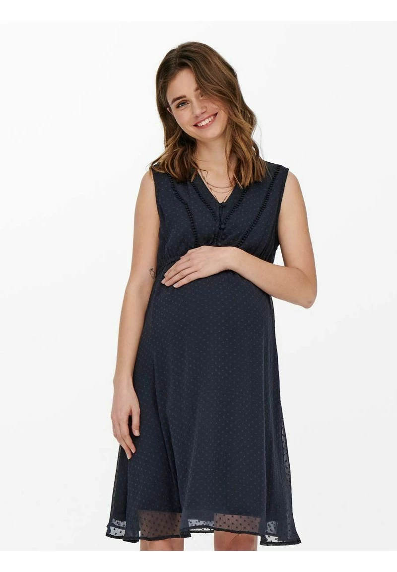 ONLY MATERNITY Donna MAMA GEPUNKTET - Vestito Di Maglina - Night Sky 3 ONLY MATERNITY Donna MAMA GEPUNKTET - Vestito Di Maglina - Night Sky