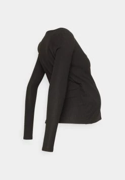 ONLY MATERNITY Donna OLMNELLA WRAP - Maglietta A Manica Lunga - Black -Negozio al dettaglio ONLY MATERNITY 92f03674b4cd4061848a7878377d11db