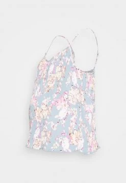 ONLY MATERNITY Donna OLMALICA LIFEPLISSE SINGLET - Camicetta - Stone Blue