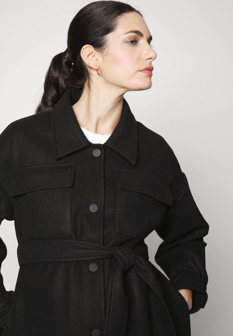 ONLY MATERNITY Donna OLMDAWN SHACKET - Cappotto Classico - Black 7 ONLY MATERNITY Donna OLMDAWN SHACKET - Cappotto Classico - Black - immagine 5