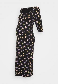 ONLY MATERNITY Donna OLMCHER MIDI DRESS - Vestito Di Maglina - Black