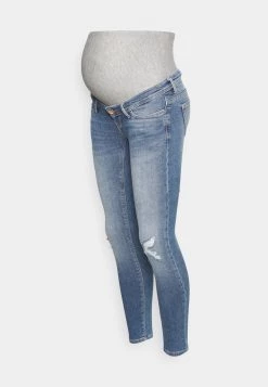 ONLY MATERNITY Donna OLMCORAL LIFE - Jeans Skinny Fit - Medium Blue Denim